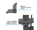Стелаж металевий чорний розбірний 1840х950х340мм 5 полиць 50 кг/полицю, Стелажі лофт для офісу та дому, фото 7