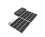 Стелаж металевий чорний розбірний 1840х950х340мм 5 полиць 50 кг/полицю, Стелажі лофт для офісу та дому, фото 10