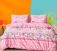 Дитячий комплект постільної білизни в ліжечко люльку 110х140 Котики коти Кітті бязь голд люкс Віталіна