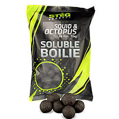 Бойли розчинні Steg Product Soluble Boilie Squid & Octopus 24mm 1kg
