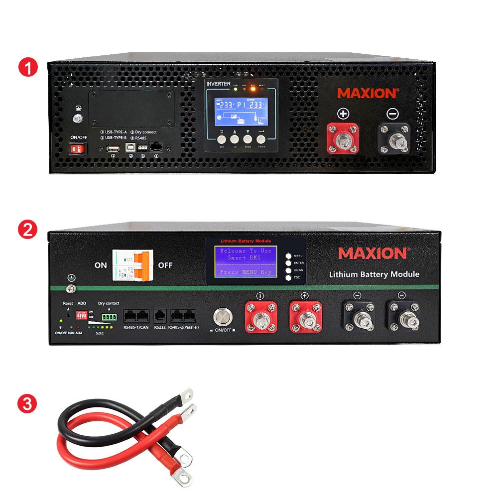 Комплект резервного живлення SMART-5kW (5kW, 48V поличний + 5kW LiFePO4)