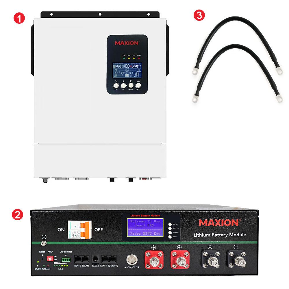 Комплект резервного живлення SMART-5.5kWSUN (5,5kW, 48V + 5kW LiFePO4)