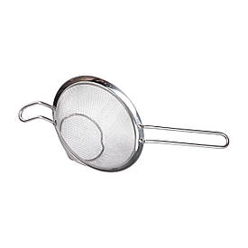 Друшляк-сито з ручкою 16 см дрібнокомірчаста сітка з нержавіючої сталі