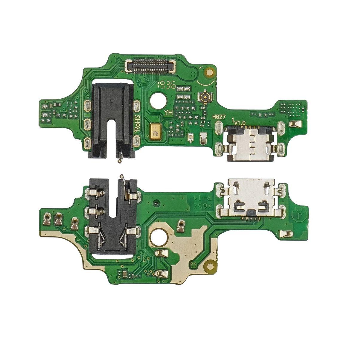 Роз'єм зарядки для TECNO Camon 12 Air на платі з мікрофоном і компонентами, фото 1