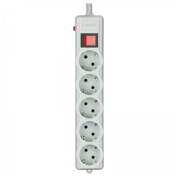 Мережевий фільтр Gembird SPG5-G-15G-PRO Grey 4.5 м