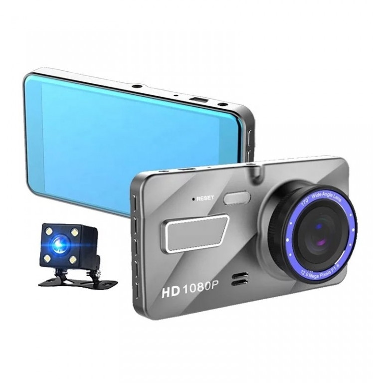 Відеореєстратор автомобільний DVR A-11TP (2 камери) Full HD, фото 1