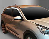 Дефлектори вікон хромовані (вітровики) KIA NIRO 2016-2022 6шт. (Autoclover/Корея), фото 2
