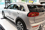 Дефлектори вікон хромовані (вітровики) KIA NIRO 2016-2022 6шт. (Autoclover/Корея), фото 3