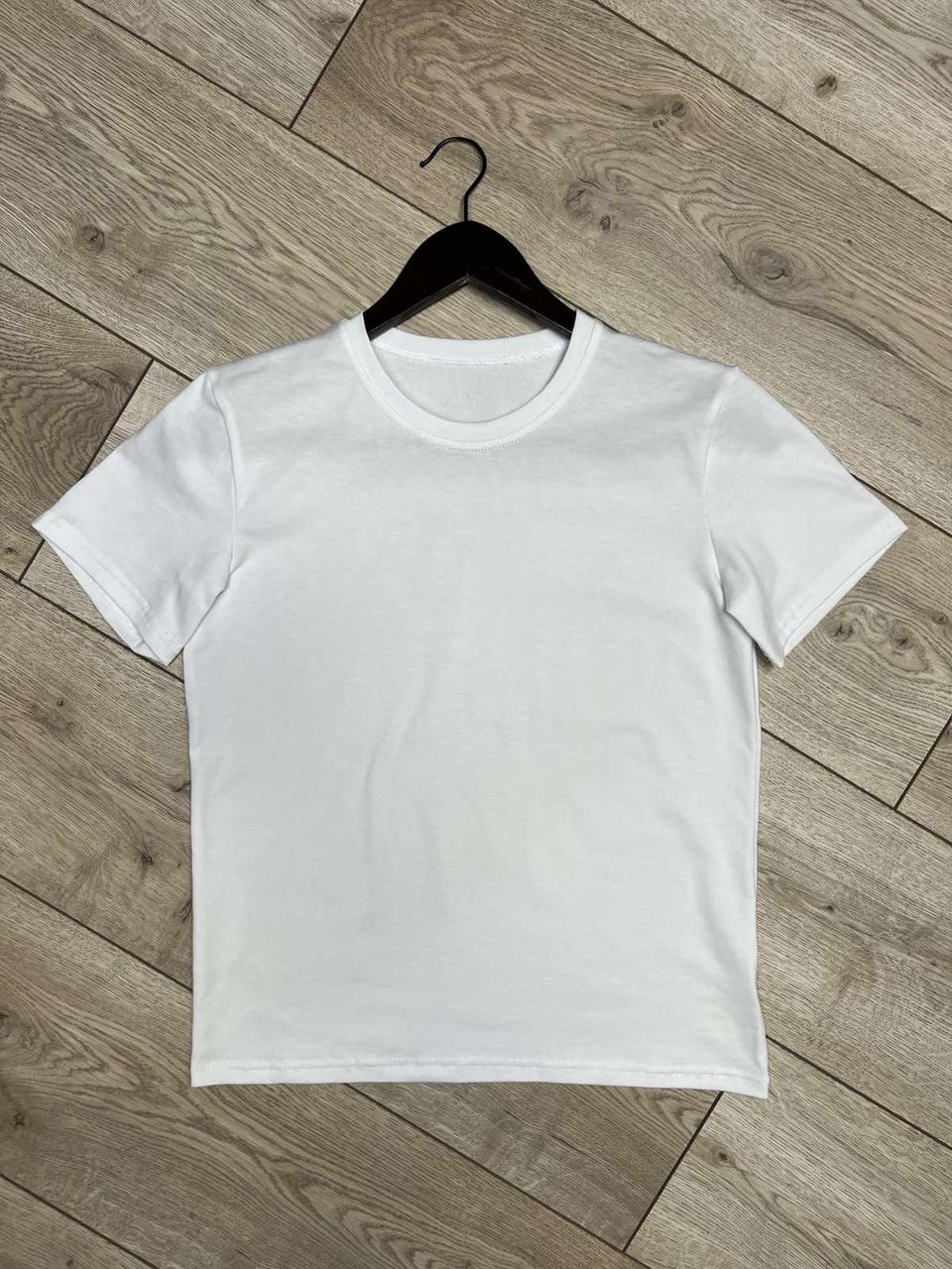 Футболка дитяча однотона, р 152-170 біла