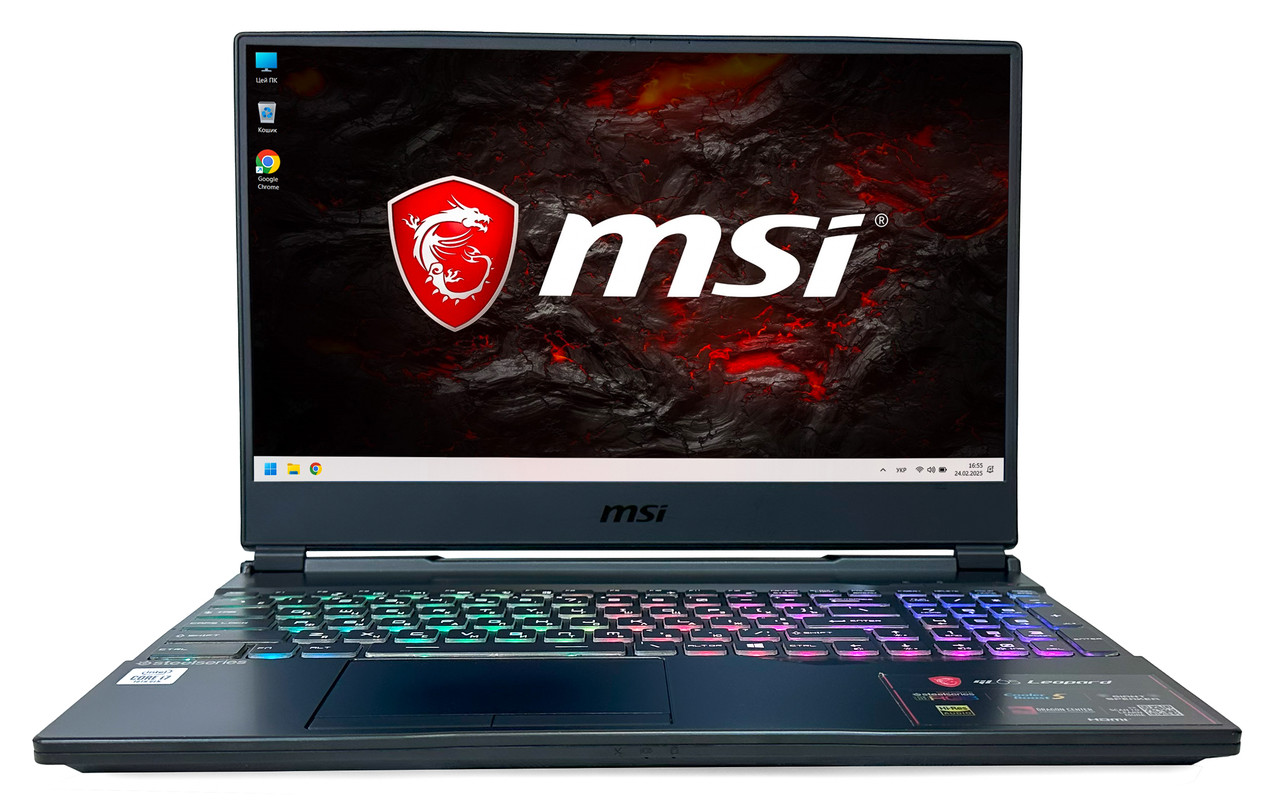 Ноутбук MSI GL65 Leopard 10SFK: Core i7-10750H / RAM 32 ГБ / GeForce RTX 2070 / SSD 512 ГБ / 15.6" IPS