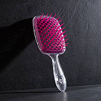 Щітка для волосся Hollow Comb Superbrush Plus Clear-Pink