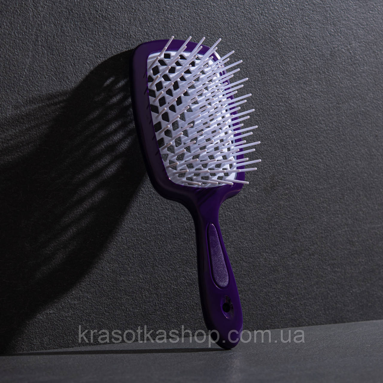 Щітка для волосся Hollow Comb Superbrush Plus Dark Purple-White