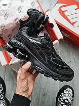 Чоловічі кросівки Nike Shox Ride 2 SP Supreme Black Найк Шокс 2 чорні шкіра текстиль повітряна камера демісезон, фото 5