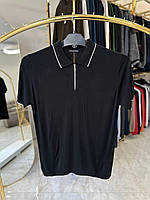 Поло з коротким рукавом MONTANA 3-5ХЛ (батал) 1104 чорне