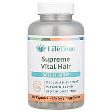 Вітаміни для волосся і МСМ, Supreme Vital Hair, Life Time Vitamins, 120 капсул