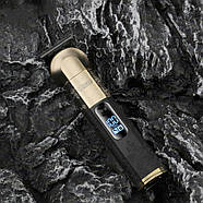 Акумуляторна машинка-триммер для стрижки з дисплеєм та 4 насадками VGR V-296, фото 2