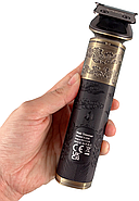 Акумуляторна машинка-триммер для стрижки з дисплеєм та 4 насадками VGR V-296, фото 6