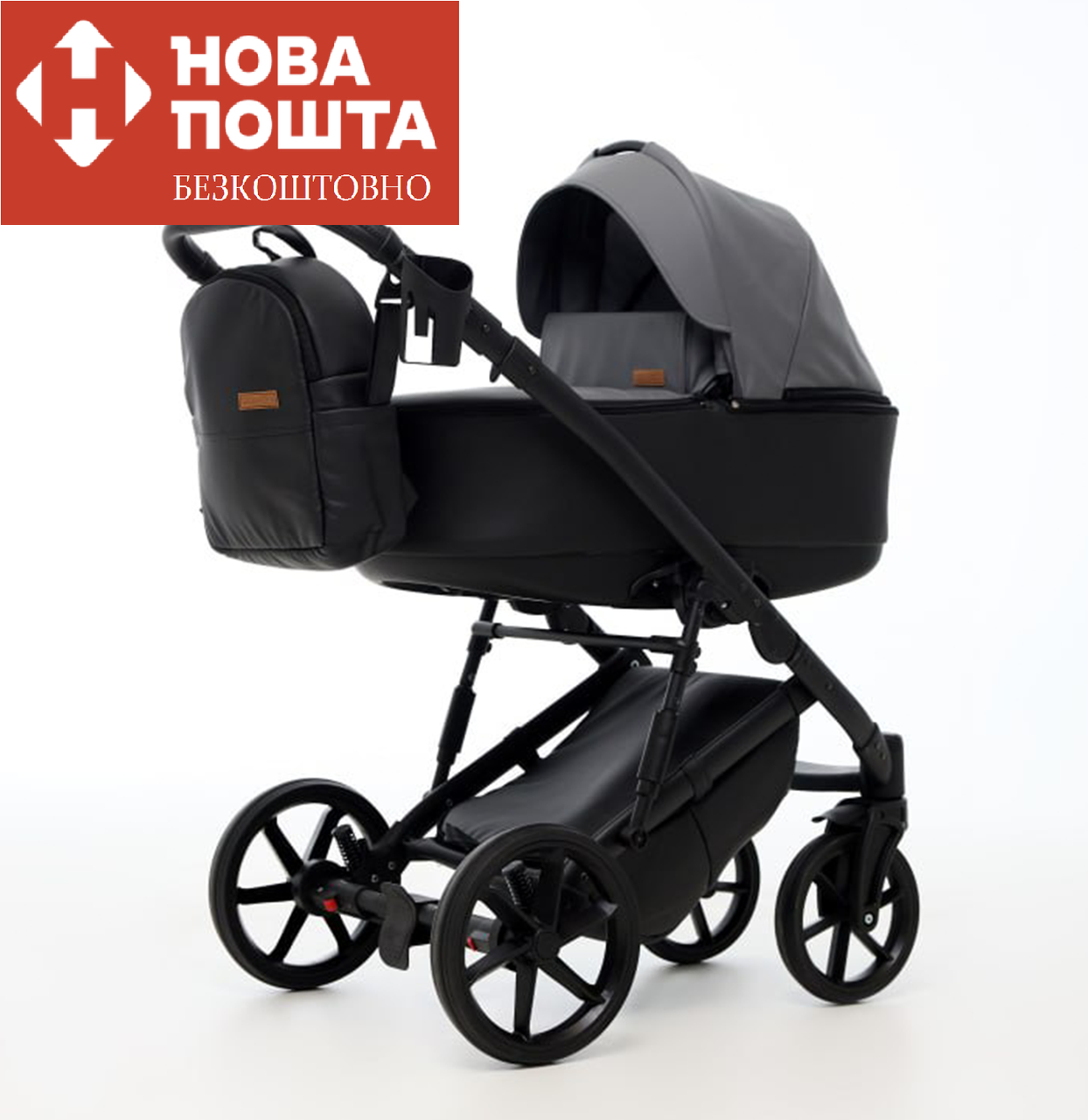 Коляска 2 в 1 Donatan Monako Up 3 графіт