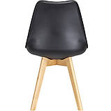 Комплект стільців на кухню Doros Бін (2 шт.) 49х43х84 см Чорний (DRS-011396), фото 5