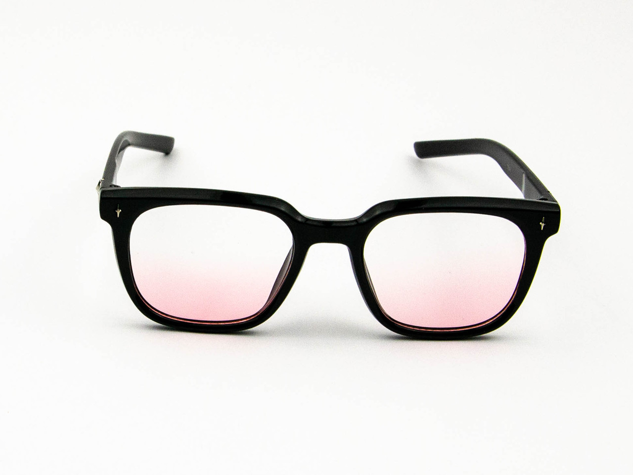 Дитячі модні квадратні сонцезахисні окуляри UV400 (арт. 1847) рожеві лінзи