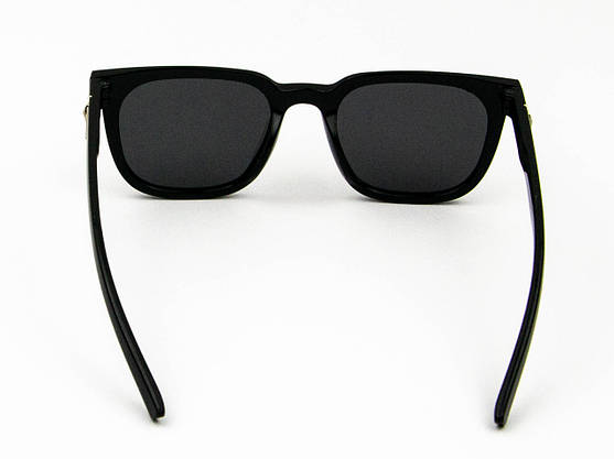 Оптом дитячі модні квадратні сонцезахисні окуляри UV400 (арт. 1847) чорний, фото 4