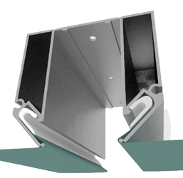 Профіль база  під Гарпун довжиною 1-2-3 метри (для натяжної стелі)