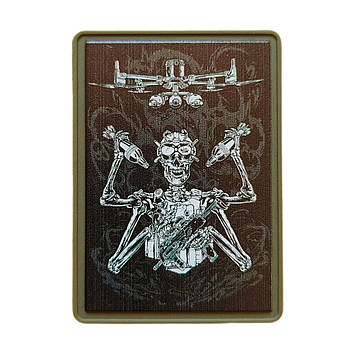 Шеврон ПВХ 10-20 на липучці для велкро патч гумовий