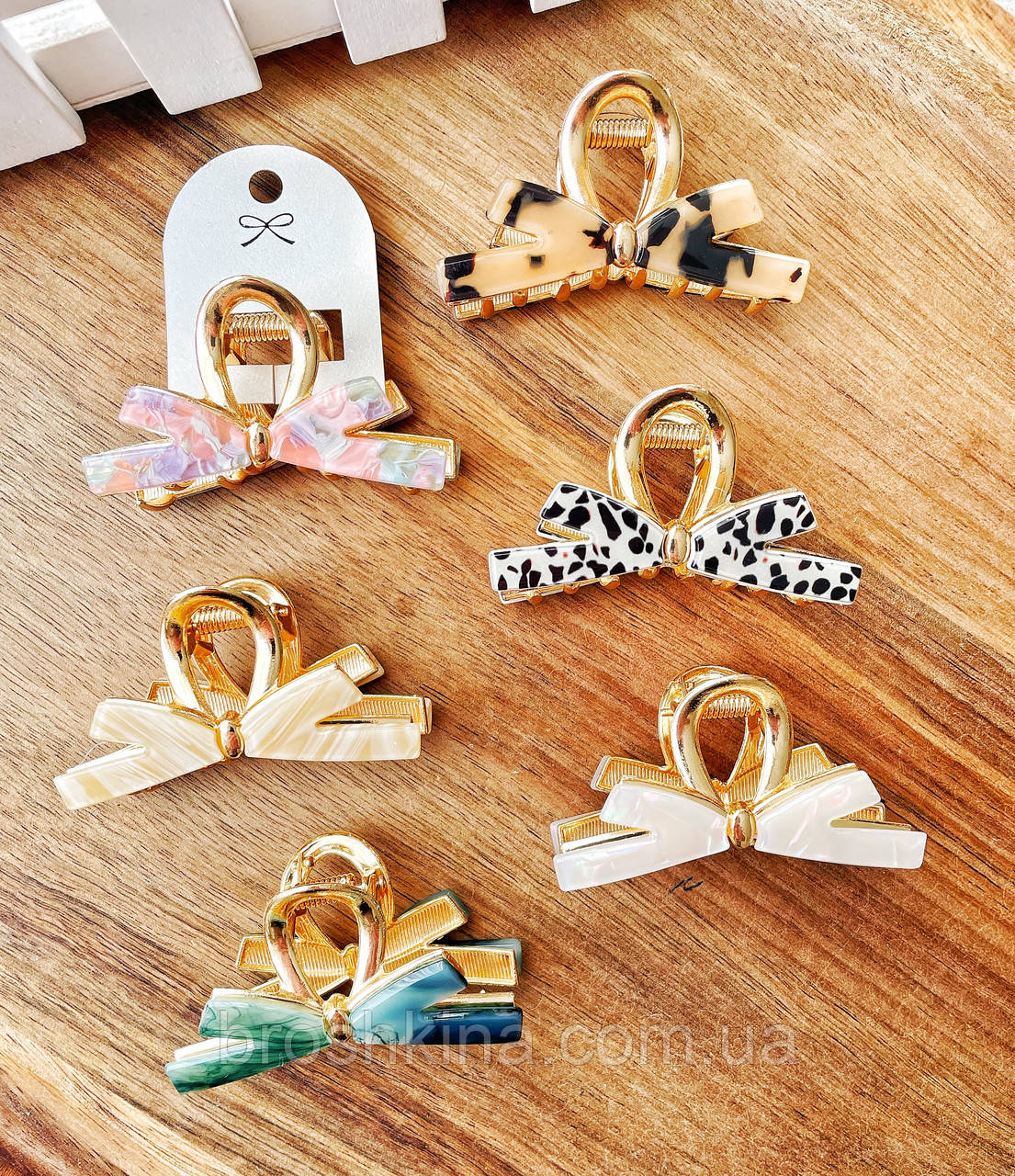 Краби для волосся металеві оптом 6*3 см 6 шт/уп ФРАНЦУЗЬКИЙ ПЛАСТИК БАНТ, фото 1
