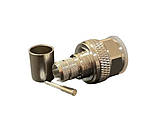 Роз'єм CAVEL N-male, розетка, тато, 11 ГГц, 50 Ом, кабель RG-8, RG-213, LMR400, WL400, обтиск, фото 3