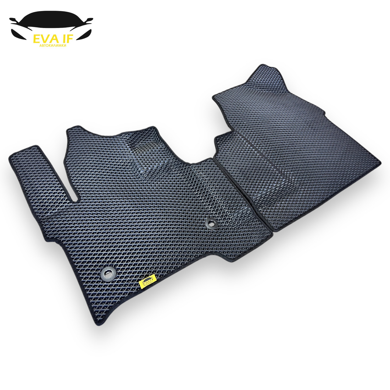 Передние автоковрики ЕВА для салона Toyota ProAce 2016-2024 / Коврики EVA в автомобиль Тойота Проайс - фото 1 - id-p2529328710