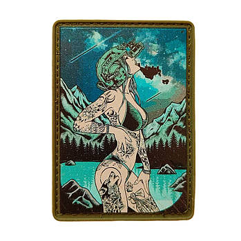 Шеврон ПВХ 10-23 на липучці для велкро патч гумовий