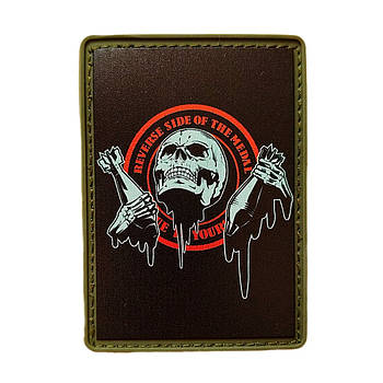 Шеврон ПВХ 10-25 на липучці для велкро патч гумовий