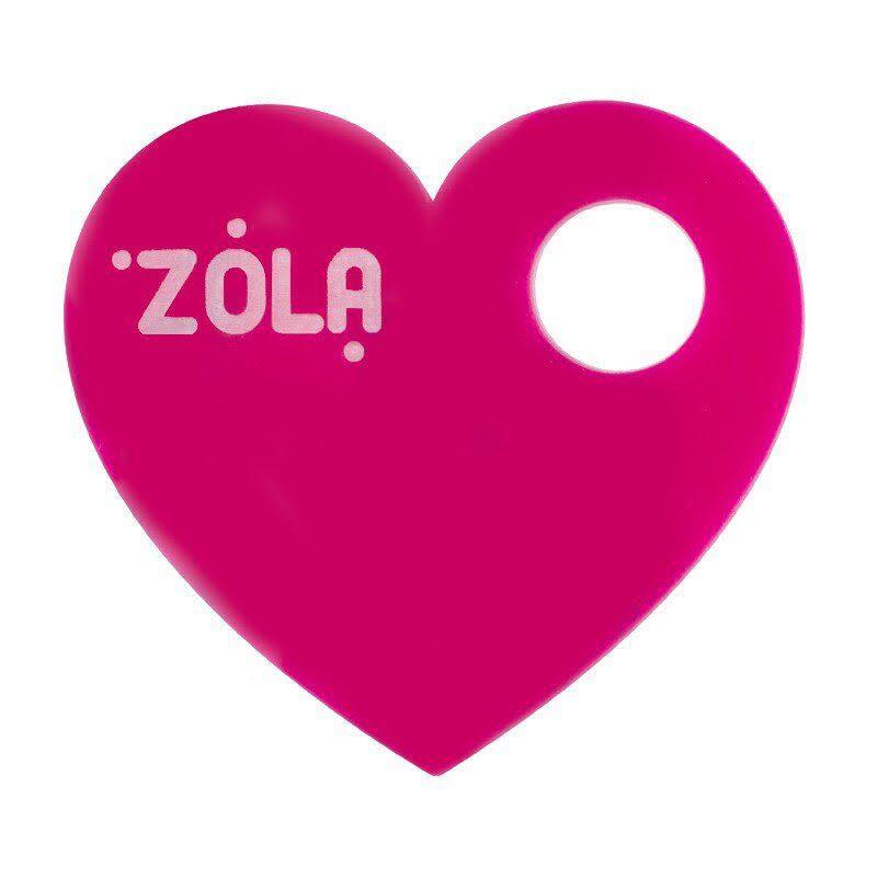 Палітра для змішування текстур Zola, у формі рожевого серця