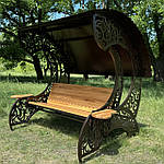 Металеві садові гойдалки - стильний  і практичний елемент вашого двору