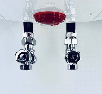 Набір для бойлера водонагрівача з запобіжним клапаном  MAXI A2T хромований кутовий Boiler Series