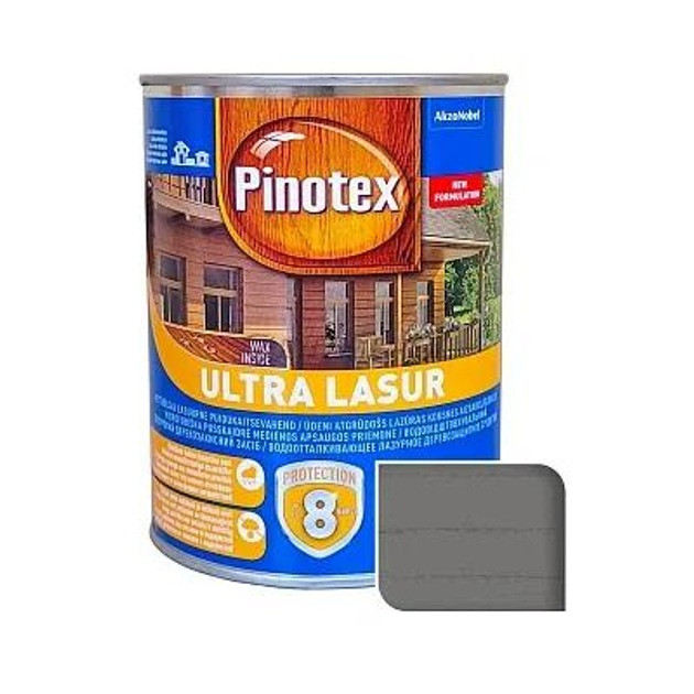 Деревозахистний засіб Pinotex Ultra Lasur  кам'яно-сірий 1л