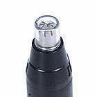 Тример для носа, бороди та вух + 3 насадки, GM 3161 / Бездротовий тример для бороди / Тример для вух, фото 4