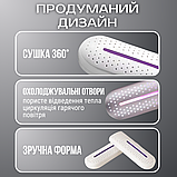 Сушка для взуття протигрибкова, електросушилка антибактеріальна, підігрів для взуття Hechpro (780), фото 3