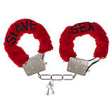 Плюшеві наручники та маска для очей Eye Mask With Plush Handcuffs Sex Slave, фото 4