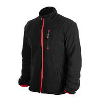 Куртка флісова, тканина поліестр, щільність 280 G, з кишенею на грудях і двома бічними, розмір L INTERTOOL