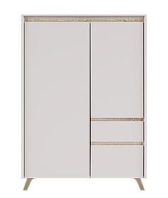 Комод REG2D1S1K Лаундж БРВ кашемір / дуб сонома