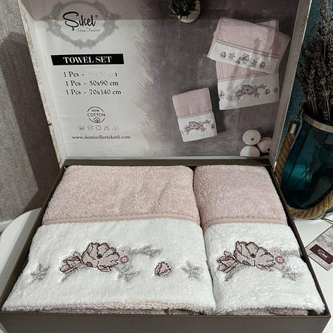 Махрові рушники 2 шт в ванну кімнату Sikel Home Fashion, фото 1