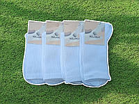 12 пар в упаковці шкарпетки білі високі теніски 36-41р.