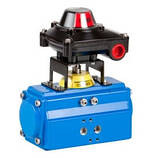 Кран кульовий нержавіючий приварний 5026 DN20 G3/4 PN63 з пневмоприводом, пневморозподільником, та датчиком положення, фото 5