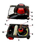 Кран кульовий нержавіючий приварний 5026 DN20 G3/4 PN63 з пневмоприводом, пневморозподільником, та датчиком положення, фото 4