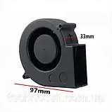 Вентилятор відцентровий 12 в Кулер равлика 97 мм 2пін, Вентилятор охолодження для сервера, фото 2