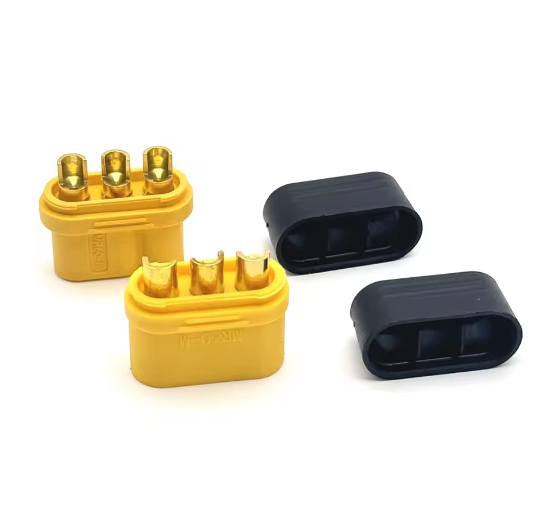 Роз'єм живлення силовий (пара) MR60-M FB 60А 3pin Amass