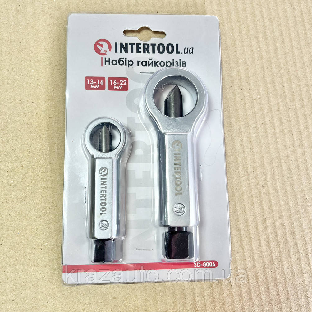 Набір гайкорізів 13-16 мм, 16-22 мм INTERTOOL SD-8006