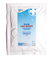 Перша допомога ПРИ ОПІКАХ Стерильна пов'язка 30х40 см  (Маска для обличчя) AKLA