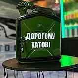 Каністра бар 5 л у зеленому кольорі, міні-бар, оригінальний подарунок татові, чоловікові, військовому, фото 9
